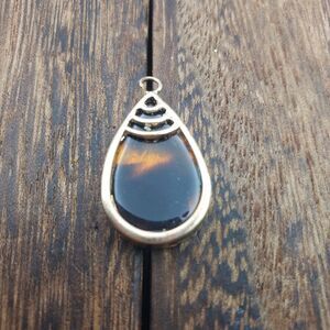 High fashion cheetah melt teadrop pendant‎